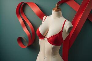 sensuel lingerie sur une mannequin. ai génératif photo