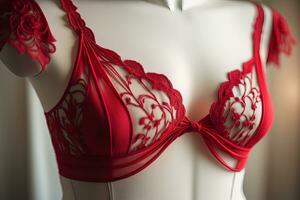 sensuel lingerie sur une mannequin. ai génératif photo