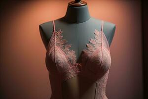 sensuel lingerie sur une mannequin. ai génératif photo