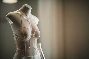 sensuel lingerie sur une mannequin. ai génératif photo