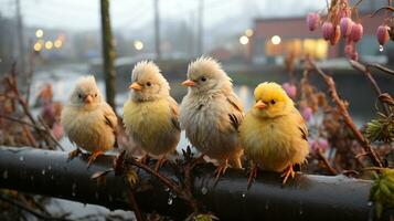 génératif ai, Urbain coexistence faune dans le cœur de le ville photo