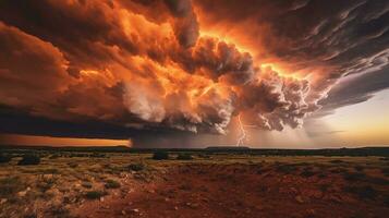 génératif ai, éthéré drame une captivant ciel photo