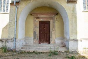 Église fortifiée, biertan, sibiu, Roumanie, l'ancienne entrée de la tour photo