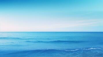 océanique bleu pente. génératif ai photo