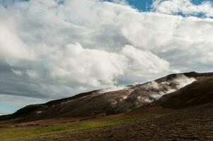 krafla est une volcanique système avec une diamètre de approximativement 20 kilomètres situé dans le Région de monvatn, nord Islande photo