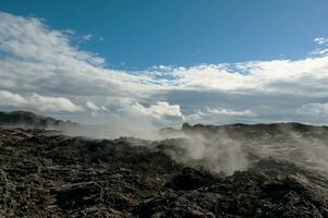 krafla est une volcanique système avec une diamètre de approximativement 20 kilomètres situé dans le Région de monvatn, nord Islande photo