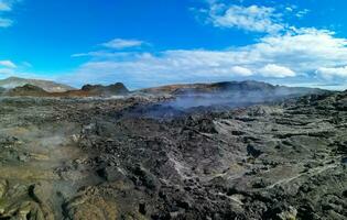 krafla est une volcanique système avec une diamètre de approximativement 20 kilomètres situé dans le Région de monvatn, nord Islande photo