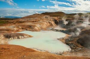 krafla est une volcanique système avec une diamètre de approximativement 20 kilomètres situé dans le Région de monvatn, nord Islande photo