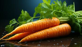 fraîcheur de biologique légumes, en bonne santé alimentaire, la nature vibrant couleurs généré par ai photo