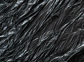 noir Plastique sac Contexte. texture. noir Plastique Contexte. photo