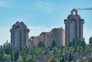 paysage urbain avec vue sur les bâtiments de yalta