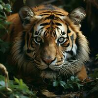 portrait de magnifique une Bengale tigre photo