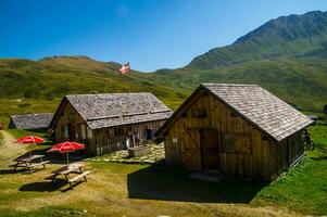 paysage de le Alpes dans France dans été photo