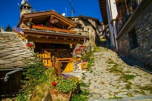 paysage des Alpes suisse en automne photo