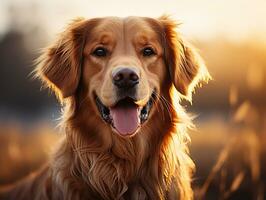 ai génératif mignonne sucré chien photo