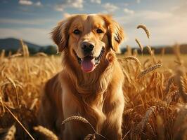 ai génératif mignonne sucré chien photo