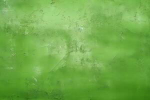 sale et patiné vert béton mur Contexte texture. ai généré photo
