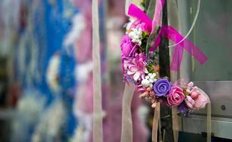 bouquet de mariage coloré belles fleurs romantiques photo
