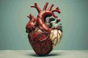 organe anatomique cœur. produire ai photo