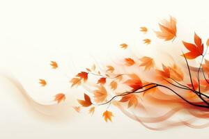 astucieux composition de l'automne feuilles, ensemble contre une parfait blanc Contexte. le varié formes, couleurs, et textures de le feuillage évoquant le essence de le saison. génératif ai photo