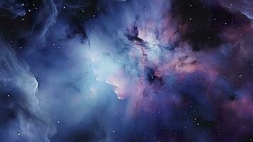 subtil galaxie dans violet et bleu et noir et blanc couleur. ai génératif photo