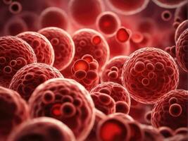 rouge du sang cellules dans veine, médical Humain soins de santé ai généré photo