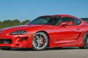 sport voiture Toyota supra jdm. ai génératif pro photo