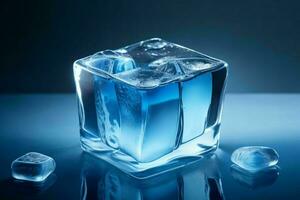 la glace cubes. ai génératif pro photo