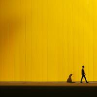 Jaune minimaliste fond d'écran photo