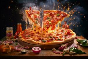Capturer le excitation et énergie de une Pizza avec une photo