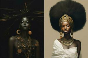 célébrer noir la créativité et talent artistique photo