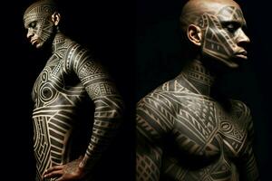 dessins inspiré par africain tribal marquages photo