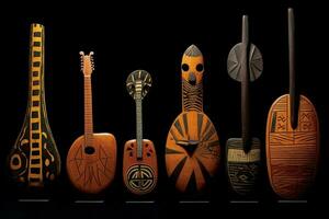 dessins représentant africain musical instruments photo