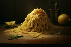 pâtes linguines image HD photo