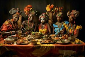 le coloré et animé célébrations de africain tra photo