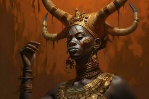 le fascinant et intrigant africain mythologie un photo