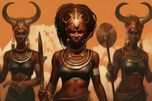 le fascinant et intrigant africain mythologie un photo