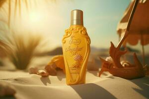 le sucré fragrance de bronzage lotion photo