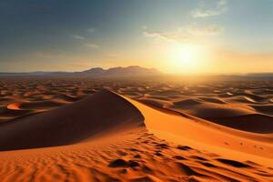 le vaste étendue de le Sahara désert photo