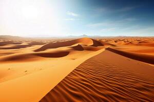 le vaste étendue de le Sahara désert photo