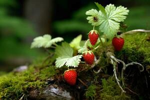 sauvage fraise image HD photo