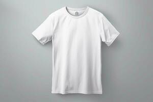 une plaine T-shirt maquette pour conception et impression photo