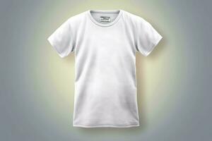 une plaine T-shirt maquette pour conception et impression photo