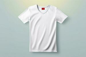 une plaine T-shirt maquette pour conception et impression photo