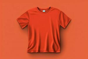 une plaine T-shirt maquette pour conception et impression photo