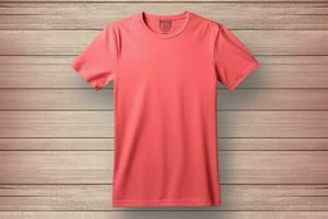 une plaine T-shirt maquette pour conception et impression photo