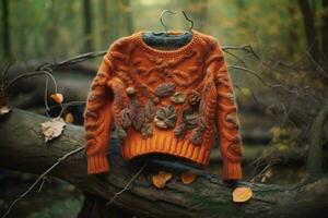 vêtements chandails de laine l'automne photo