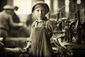 usine enfant ouvrier ancien 1800 année photo