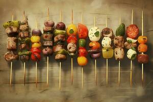 brochettes image HD photo