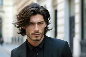 Pour des hommes coiffures pour moyen longueur cheveux photo